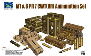 Ensemble de munitions Riich Models RE30009 M1 et 6 PR 7 CWT(BR) américains (1/35)