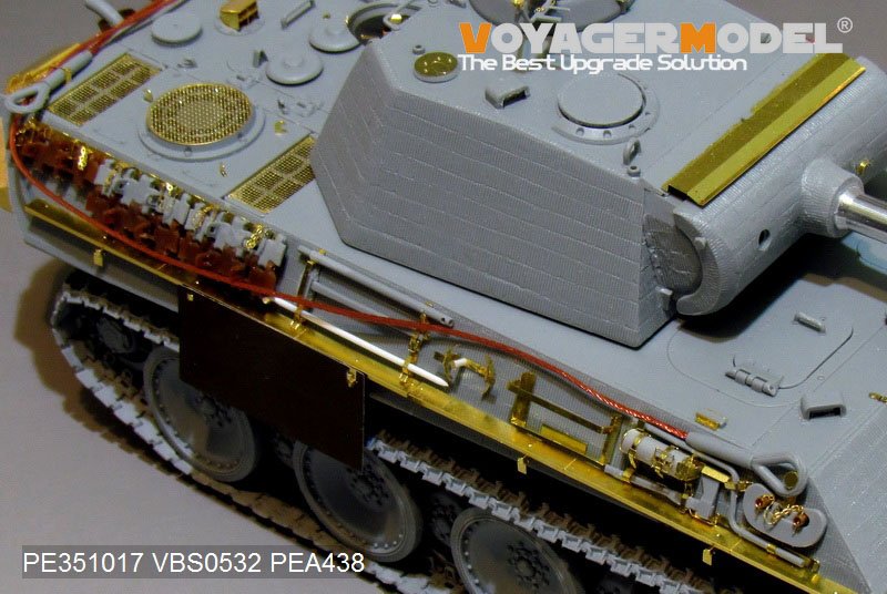 Kit de mise à niveau de base Voyager Model PE351017, Panther G allemand de la Seconde Guerre mondiale (version précoce) (pour TAKOM 2119/2134), échelle 1/35  – image 14
