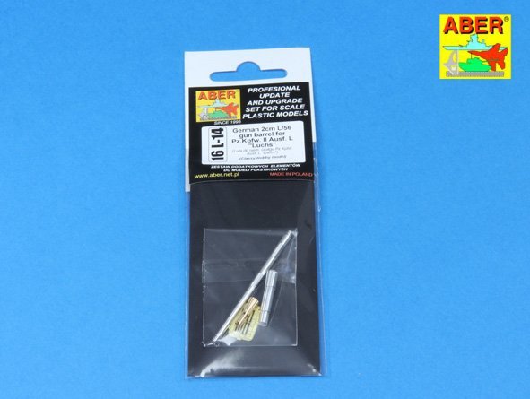 Aber 16L-14 Canon 2 cm L/56 pour le char allemand Pz.Kpfw. II Ausf. L Luchs / Canon allemand de 2 cm L/56 pour Pz.Kpfw. II Ausf. L Luchs 1/16 – image 2