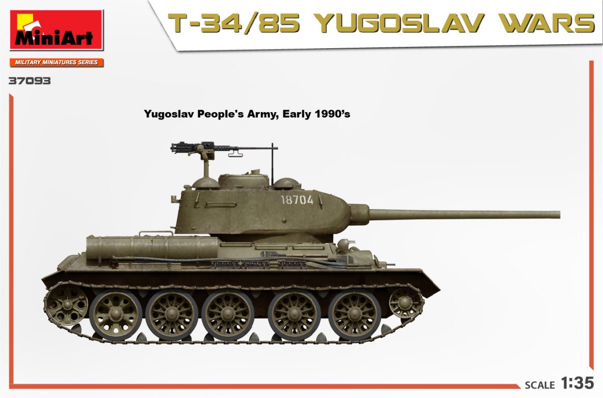 MiniArt 37093 T-34/85 GUERRES YOUGOSLAVE 1/35  – image 6