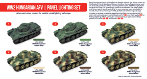 Hataka HTK-AS39 WW2 Kit d&amp;#39;éclairage de panneau AFV hongrois (6x17ml) – imagen 2