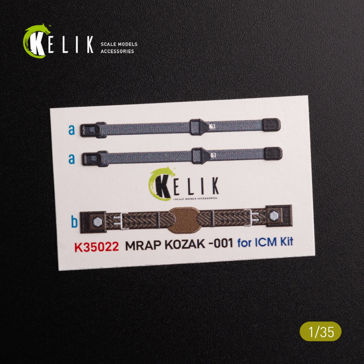 Décalcomanies 3D KELIK K35022 Kozak-001 MRAP ukrainien pour maquette ICM au 1/35 – image 2