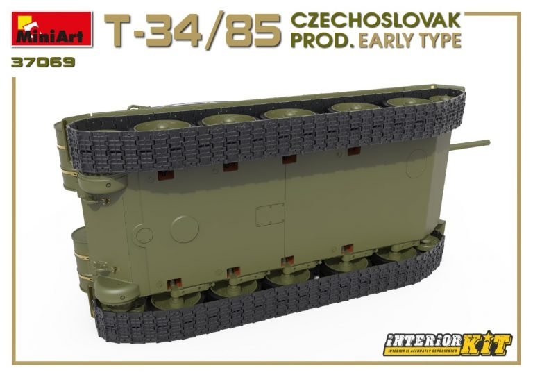 Miniart 37069 T-34/85 Production tchécoslovaque Type précoce 1/35 – immagine 5