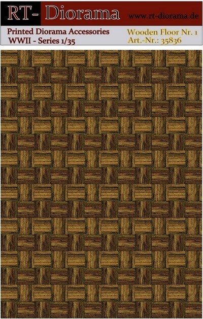 RT-Diorama 35836 Printed Accessories: Wooden Floor Nr.1 1/35