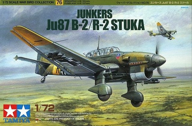 Tamiya-Junkers Ju87 B-2/R-2 Stuka, 60776, 1/72