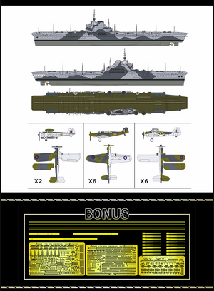 FlyHawk Maquette FH1152S-SET HMS Formidable 1941 Édition Deluxe Coffret 1/700 – image 5