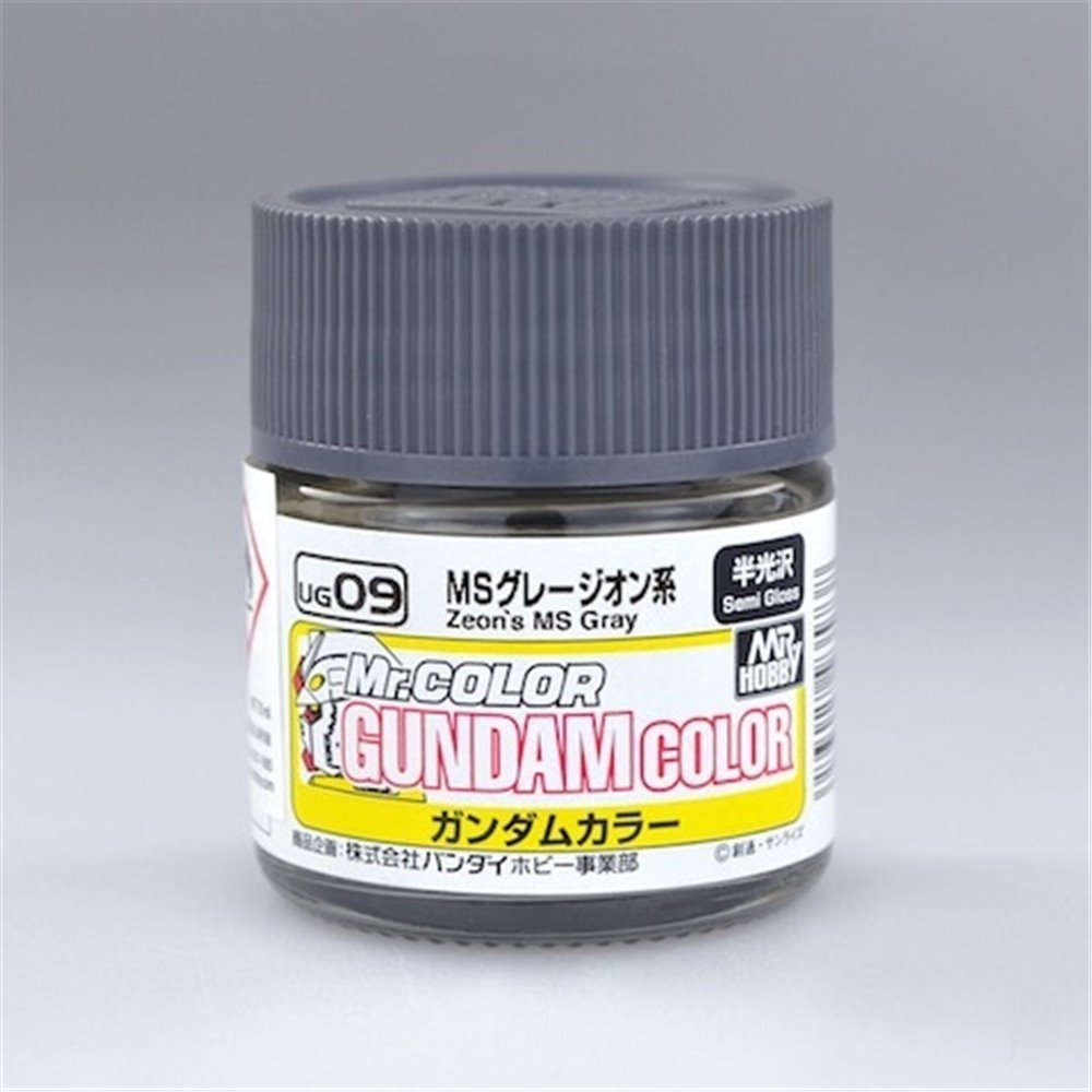 Gunze Sangyo UG-09 Zeon's MS Gray 10 ml (Semi-Gloss)