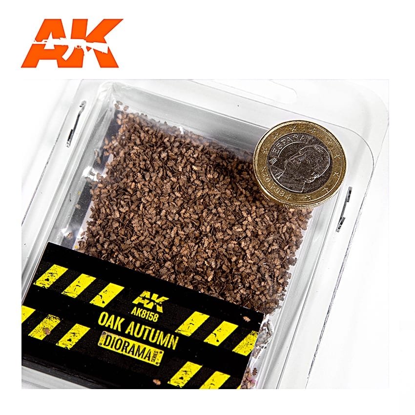 AK Interactive AK8158 CHÊNE FEUILLES D&amp;#39;AUTOMNE 28MM 1/72 – Bild 2