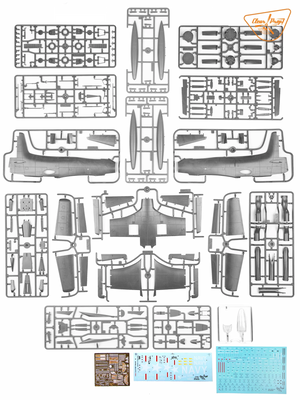 Propulseur transparent ! Kit avancé CP4801 A2D-1 Skyshark ADVANCED au 1/48 – immagine 4