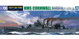 Aoshima 05672 HMS Cornwall RN WW2 Croiseur lourd de classe County 1/700