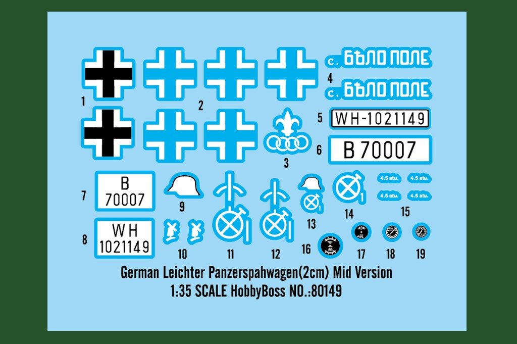 Hobby Boss 80149 Leichter Panzerspahwagen allemand (2 cm) Version moyenne (1/35) – image 3