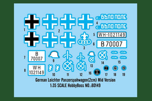 Hobby Boss 80149 Leichter Panzerspahwagen allemand (2 cm) Version moyenne (1/35) – image 3