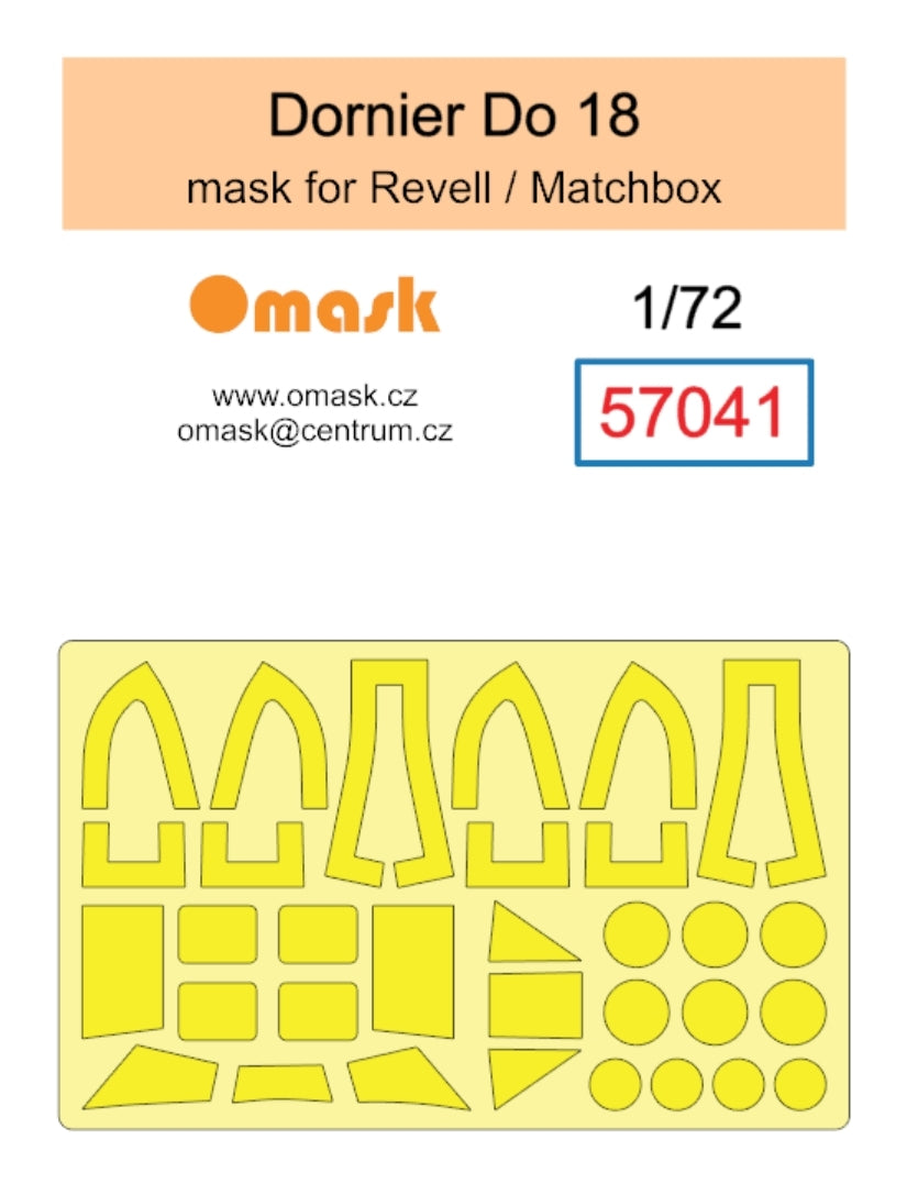 Masque Omask 57041 Dornier Do 18 (pour Revell / Matchbox) 1/72