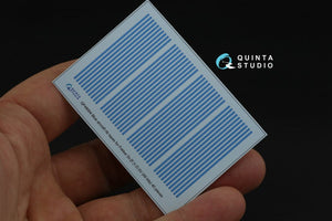 Bandes à nervures bleues Quinta Studio QP48004 pour Fokker Dr.(F)ID.VII 1/48 – imagen 8
