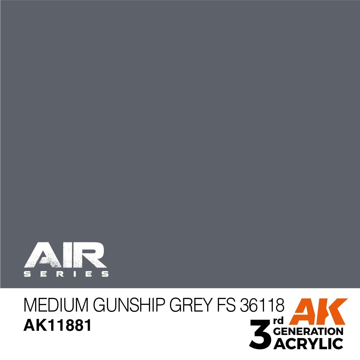 AK Interactive AK11881 GRIS MOYEN FS 36118 – AIR 17 ml