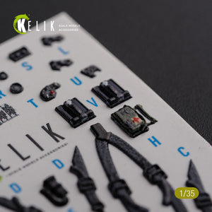 Décalcomanies 3D pour l&amp;#39;intérieur de l&amp;#39;AH-64D Apache (KELIK K35026) pour maquette Meng au 1/35 – imagen 10