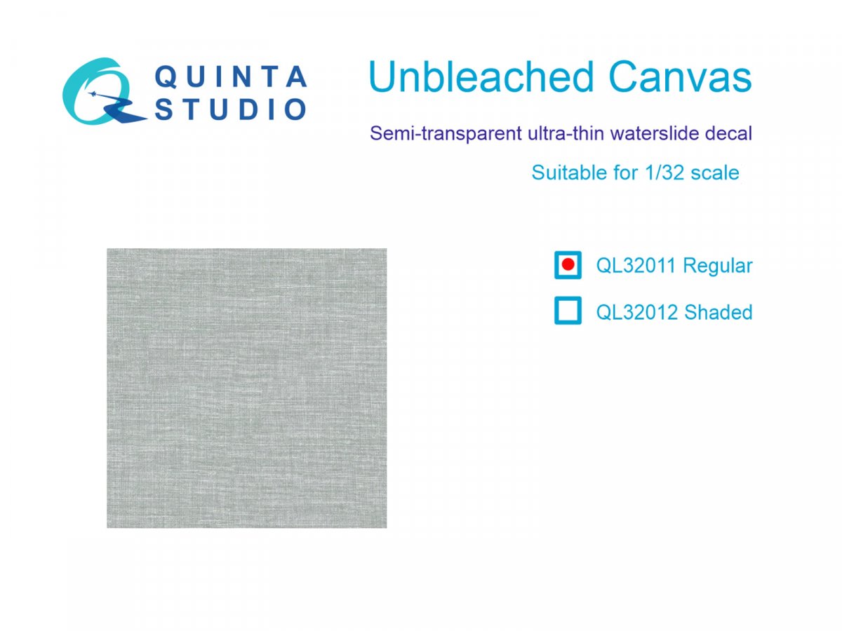 Quinta Studio QL32011 Toile écrue, format standard 1/32
