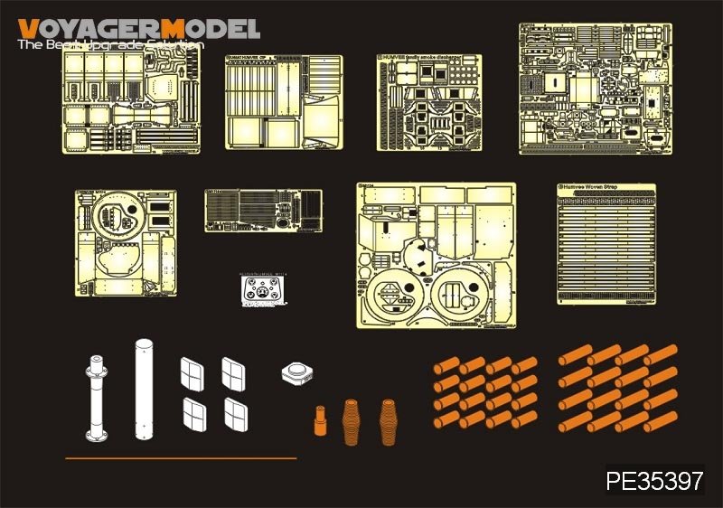 Voyager Modèle PE35397 Humvee M1114 moderne de l&amp;#39;USMC avec CIP/décharge de fumée pour Bronco 35080 1/35