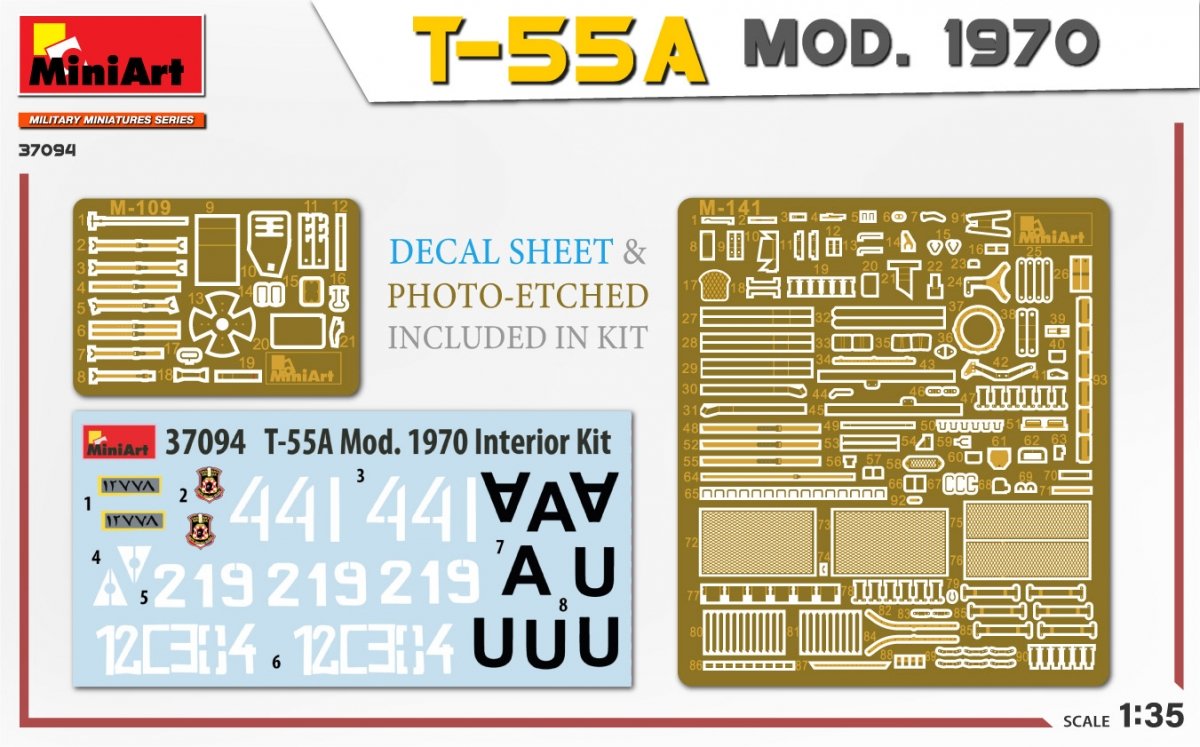 MiniArt 37094 T-55A MOD. KIT INTÉRIEUR 1970 1/35  – image 7