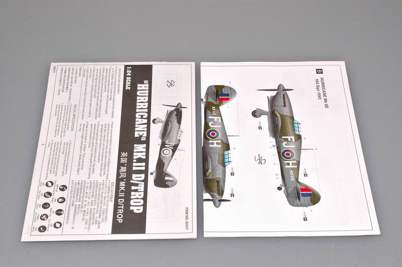 Trumpeter 02417 Hurricane Mk II D/Trop 1/24 – immagine 7