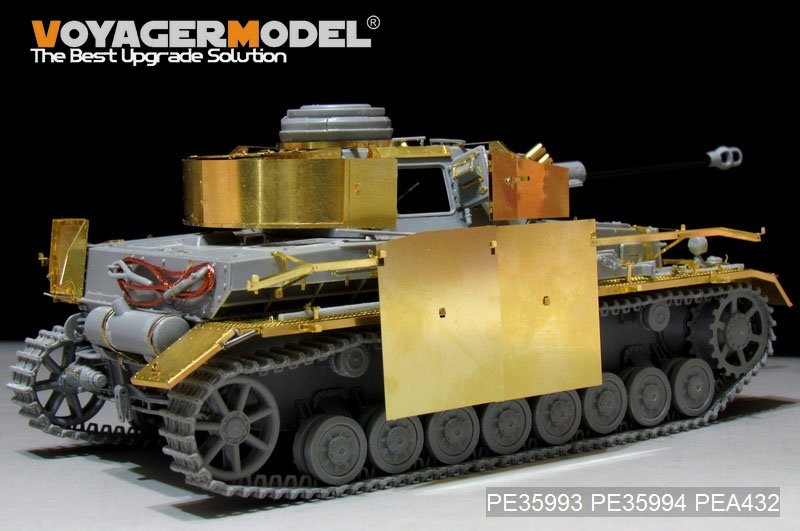 Voyager modèle PEA432 WWII allemand Pz.Kpfw.IV Ausf.G (LateProduction) Schurzen (pour Border 35001) 1/35 – immagine 4