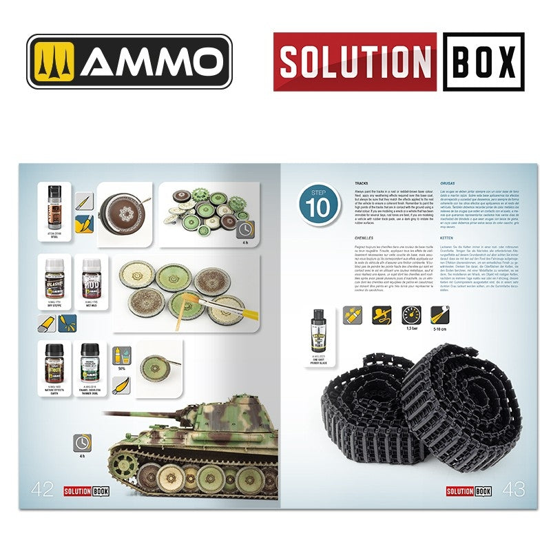 Ammo of Mig 6529 SOLUTION BOOK 23 - Comment peindre les véhicules allemands de fin de guerre de la Seconde Guerre mondiale (Livre multilingue)  – immagine 5
