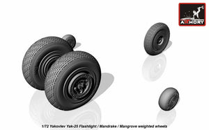 Armory Models AW72046 Yakovlev Yak-25 Lampe torche / Mandrake / Roues Mangrove avec pneus lestés 1/72  – image 4