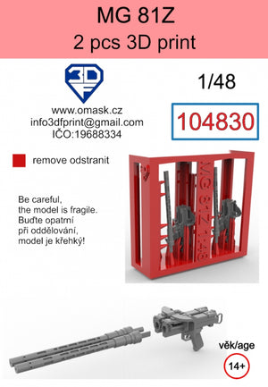 Omask 104830 MG-81Z (2 pièces) Impression 3D 1/48 – Bild 2