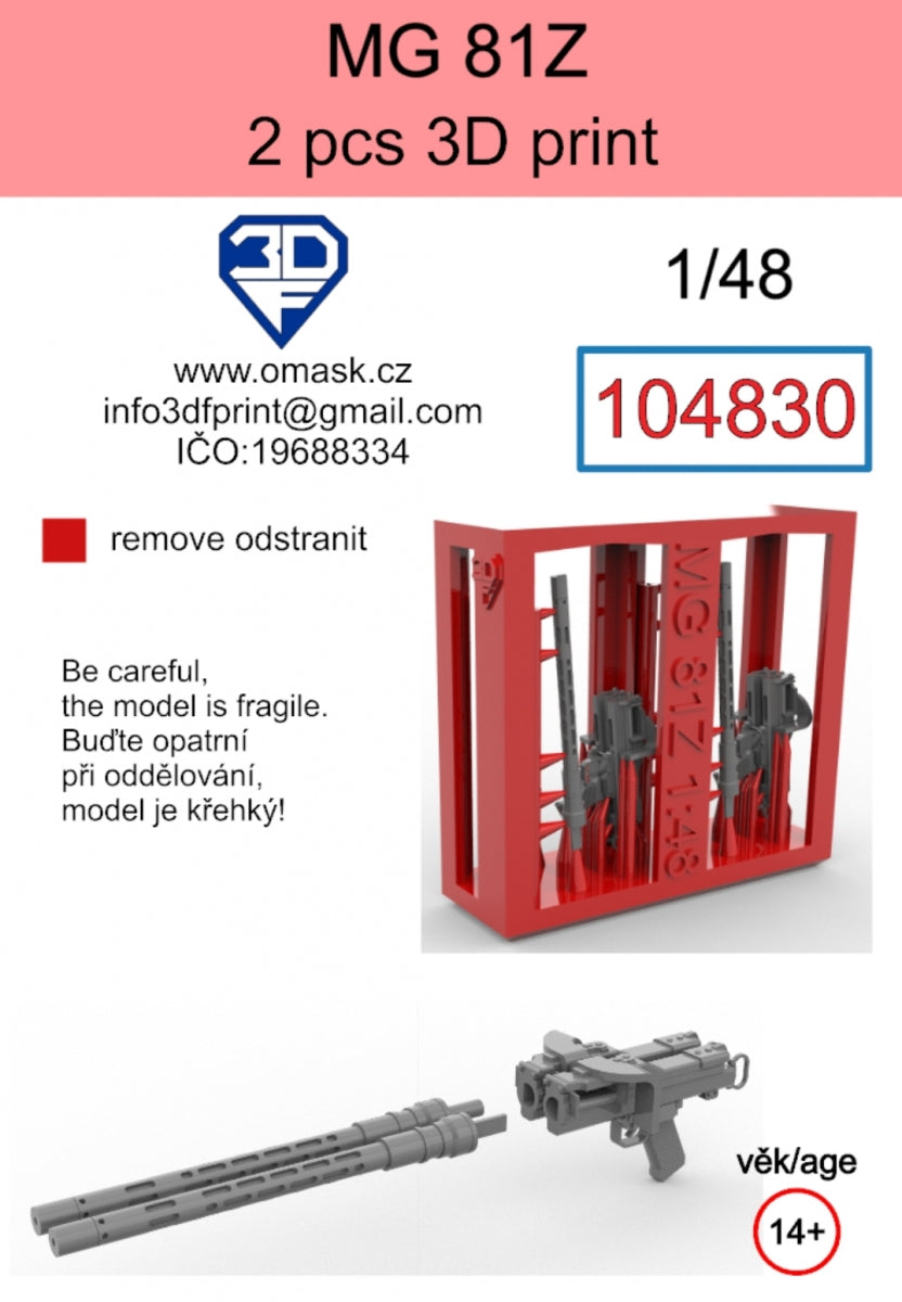 Omask 104830 MG-81Z (2 pièces) Impression 3D 1/48 – Bild 2