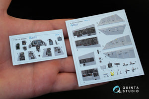 Intérieur imprimé en 3D et coloré sur papier décalcomanie Quinta Studio QD32023 F-16D (pour maquette Academy) 1/32 – immagine 2