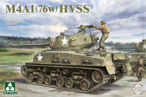 Takom 2205W M4A1 (76w) HVSS + M1 Super Sherman + Coffret de figurines de char Sherman de l&amp;#39;armée américaine, édition limitée 1/35  – image 2