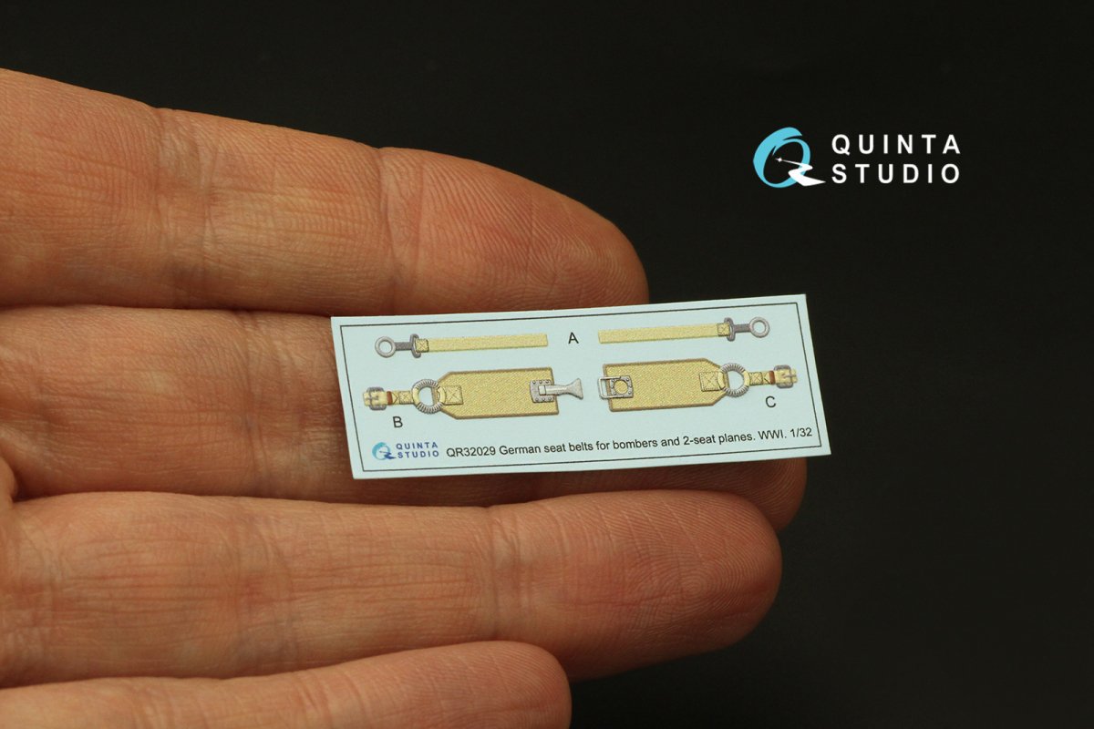 Quinta Studio QR32029 Ceintures de sécurité pour bombardiers allemands de la Première Guerre mondiale, échelle 1/32 – image 3