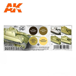 AK Interactive AK11640 KIT DE MODULATION DE DUNKELGELB ALLEMAND 4x17 ml – image 2