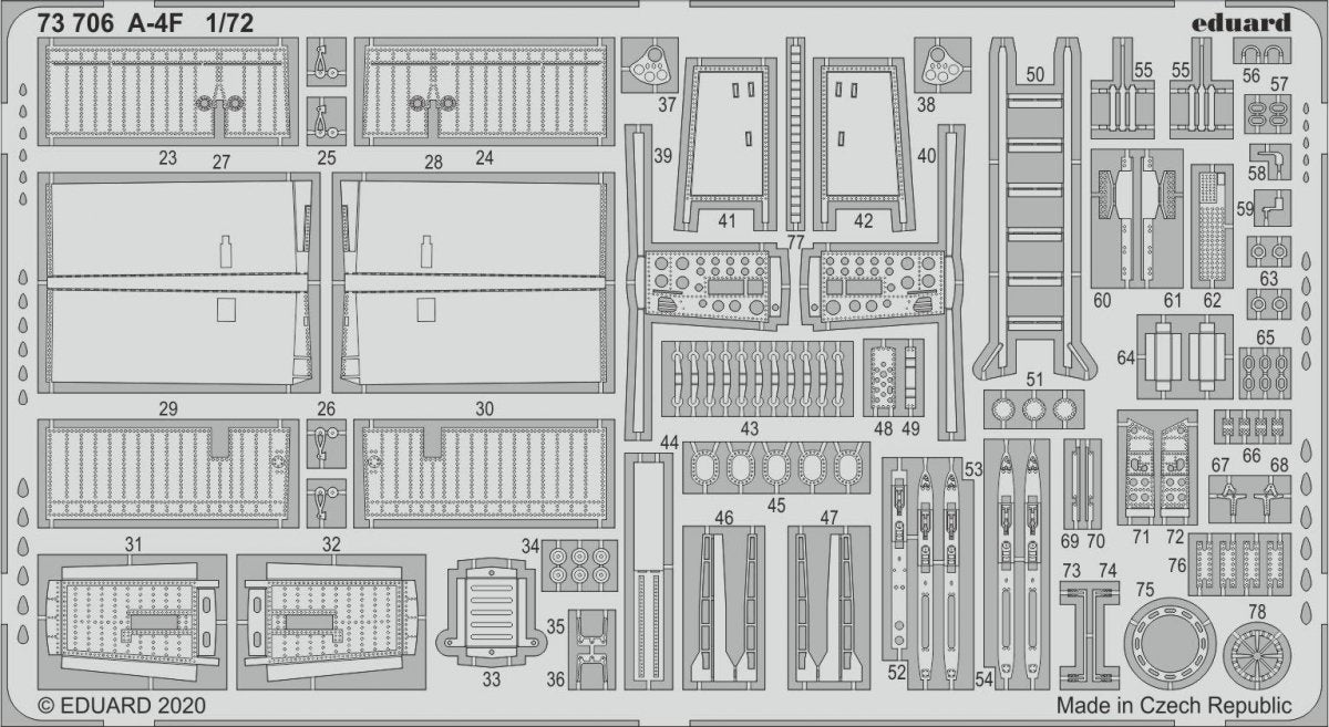 Maquette Eduard 73706 A-4F pour Hobby Boss au 1/72