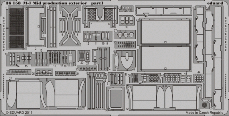 Eduard 36158 M-7 Extérieur de production moyenne 1/35 Dragon – image 2