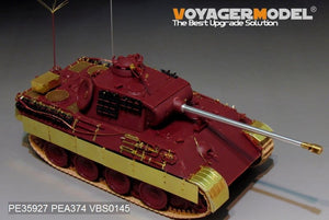 Maquette Voyager PE35927 Panther A allemand de la Seconde Guerre mondiale, version tardive, pour MENG TS-035, échelle 1/35  – image 3