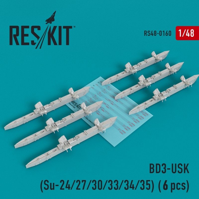 Supports RESKIT RS48-0160 BD3-USK (6 pièces) 1/48
