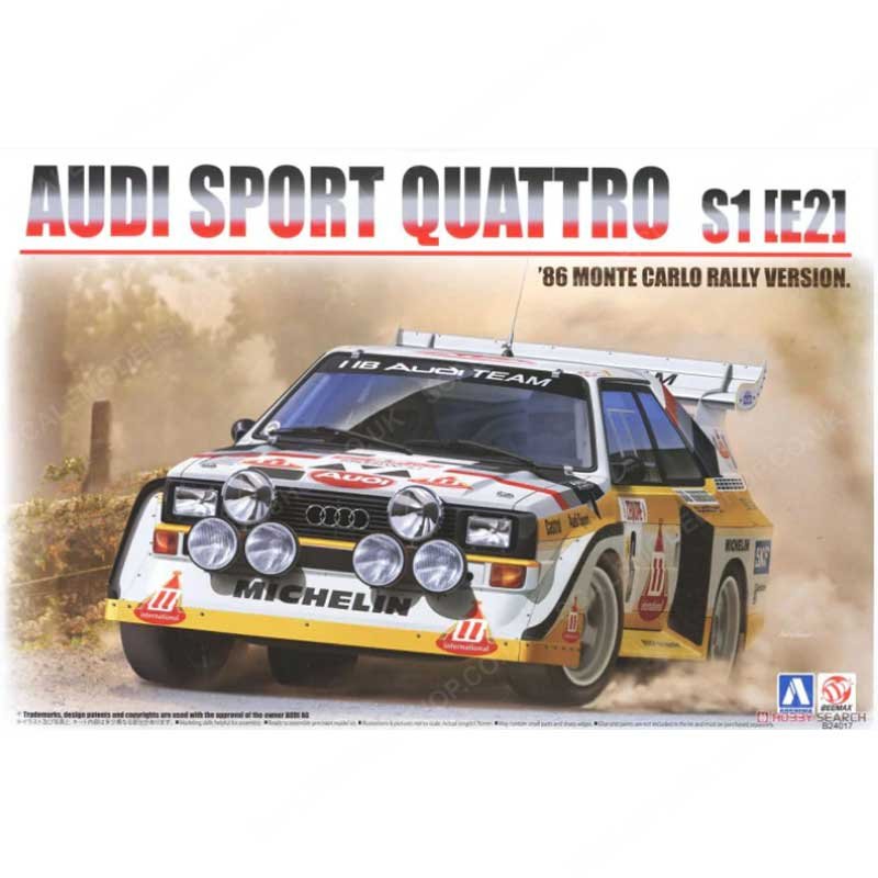 Beemax 24017 Audi Sport Quattro S1 [E2] 1986 Version Rallye Monte Carlo (1/24)