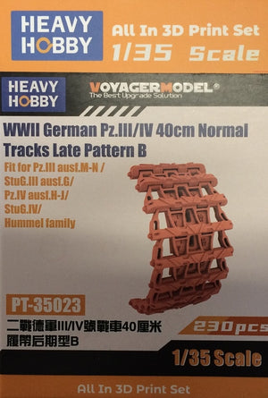 Heavy Hobby PT35023 Char allemand Pz.III/IV 40cm à chenilles normales, modèle B tardif, Seconde Guerre mondiale, échelle 1/35