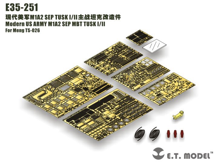 ET Model E35-251 Modern US ARMY M1A2 SEP MBT TUSK I/II (For MENG TS-026) (1/35)