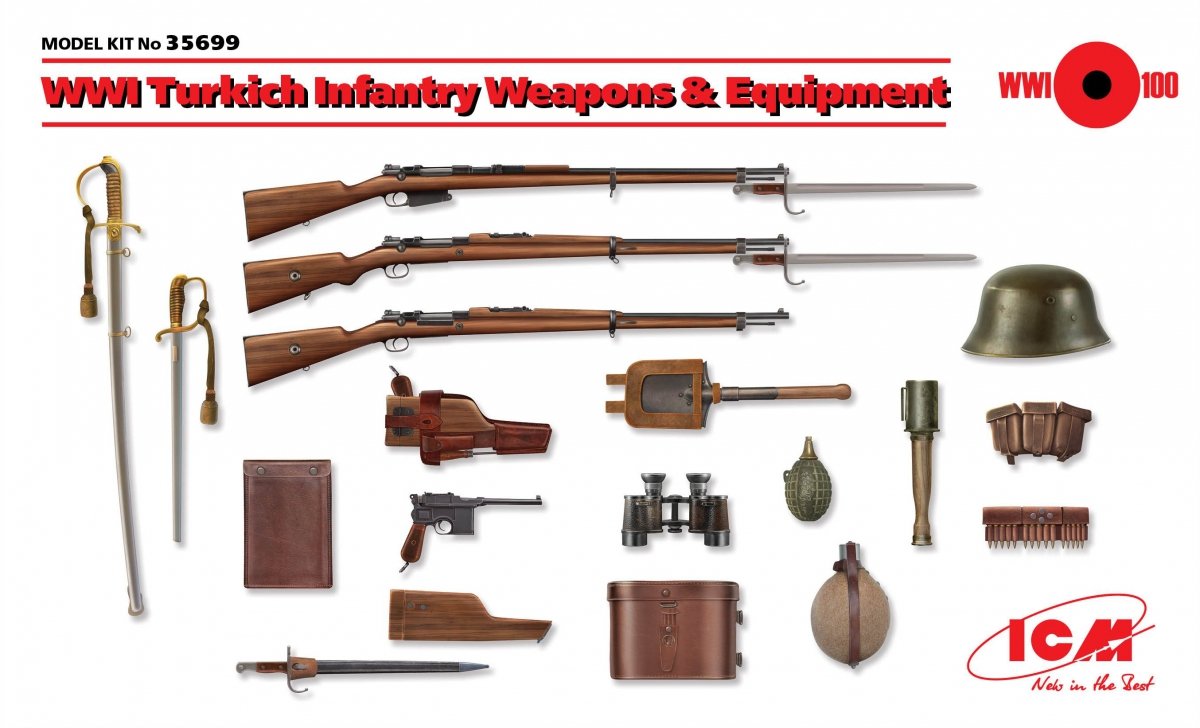 ICM 35699 Armes et équipements d&amp;#39;infanterie turque de la Première Guerre mondiale (1/35)