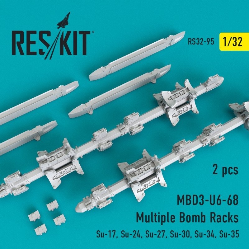 RESKIT RS32-0095 MBD3-U6-68 Supports de bombes multiples (2 pièces) 1/32