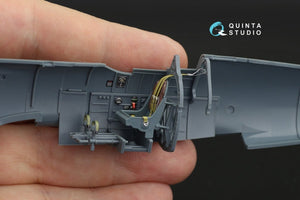 Intérieur imprimé en 3D et coloré sur papier décalcomanie (Eduard) Quinta Studio QD48133 Spitfire Mk.I 1/48 – Bild 4