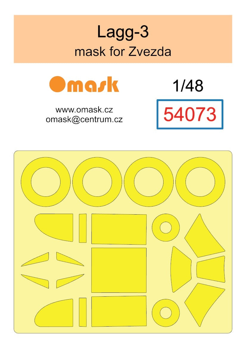 Omask 54073 Masque Lagg-3 (pour Zvezda) 1/48