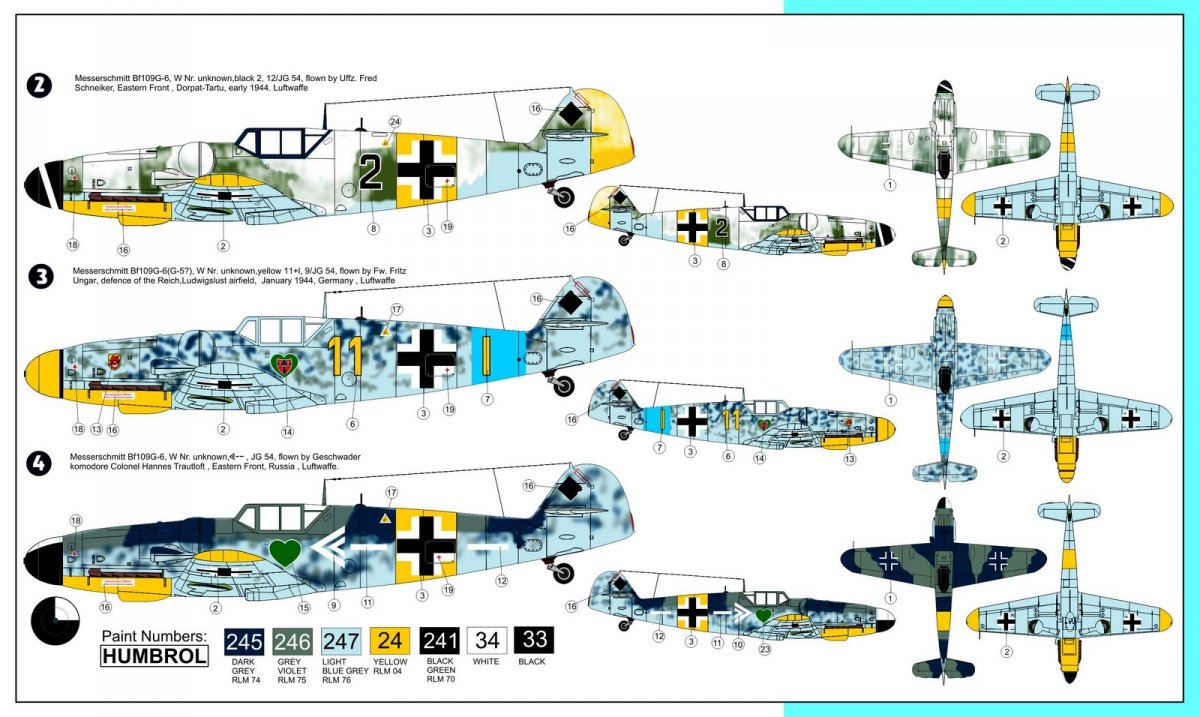 AZ Modèle AZ7454 Messerschmitt Bf 109G-6 Jagdgeschwader JG.54 (1/72) – image 2