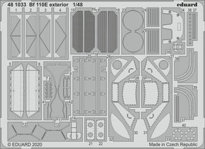 Eduard 481033 Bf 110E extérieur 1/48 DRAGON