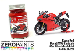 Peinture rouge Rosso Zero Paints ZP-1273 pour Ducati 1199 Panigale S 60 ml