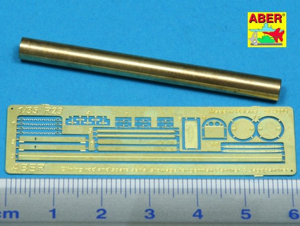 Tige de nettoyage Aber R-23 et rangement d&amp;#39;antenne de rechange pour Panther et Jagdpanther allemands (1/35) – Bild 2