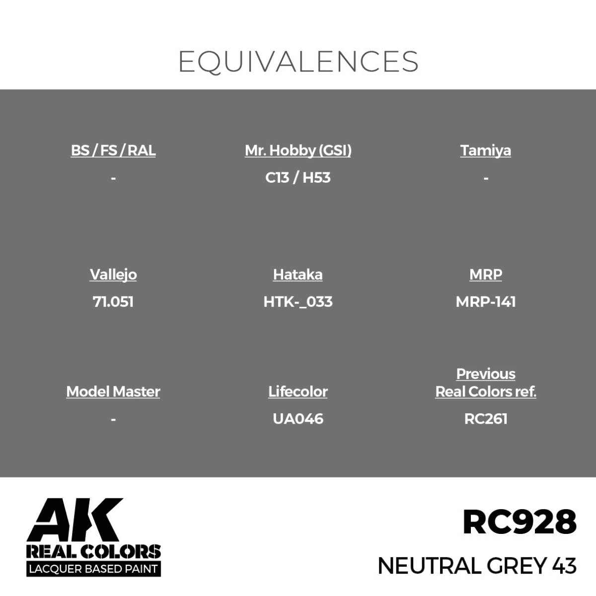 AK Interactive RC928 Gris neutre 43 17 ml – imagen 3