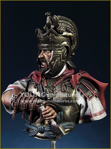Young Miniatures YH1843 Roman Cavalry Officer- Theilenhofen Germany 2nd C. AD 1/10 – zdjęcie 2